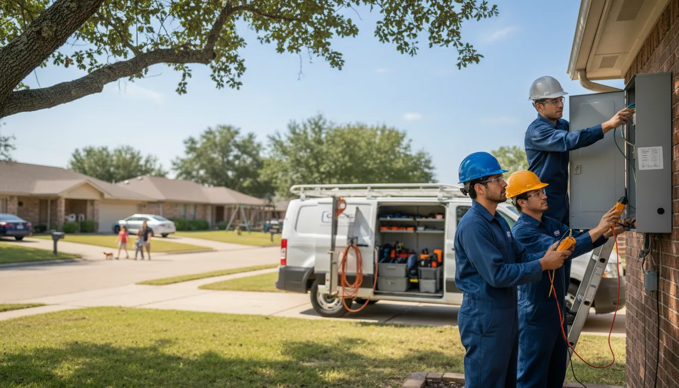 Certified electrician providing emergency electrical services in Leonidas, MI